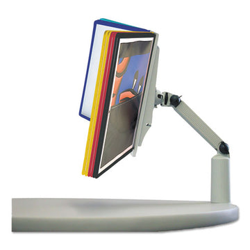 Durable® Sherpa Swivel Arm Reference System, 10 Panels, 10 1-2 X 11 X 12 3-4, Gray freeshipping - TVN Wholesale